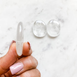 clear quartz crystal healing palmstone australia