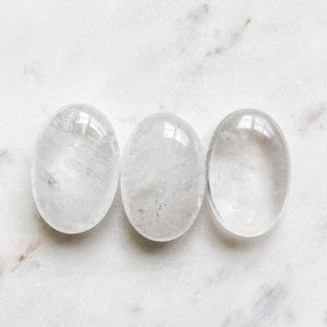 clear quartz crystal healing palmstone australia