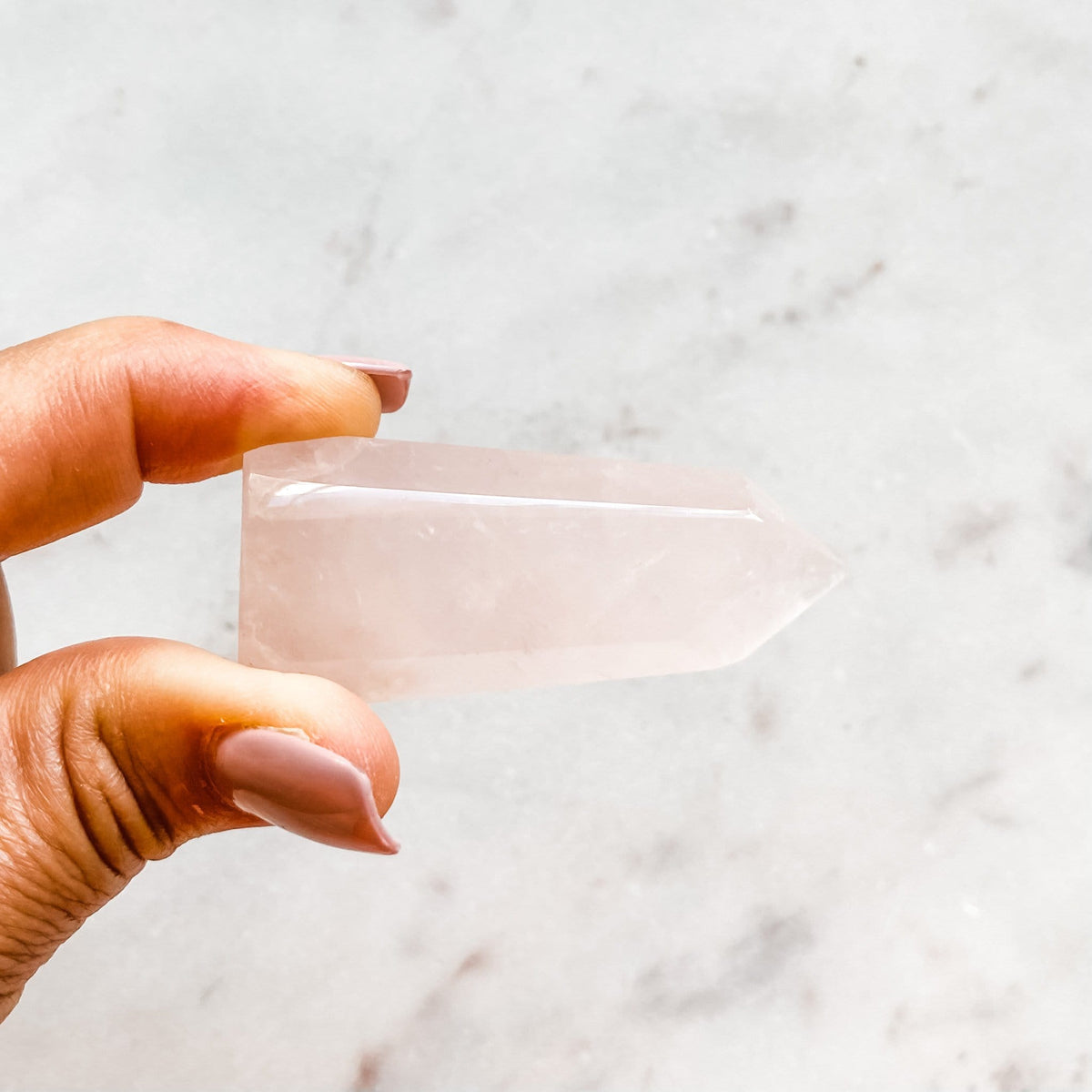 rose quartz crystal tower generator wand healing chakra love stone australia