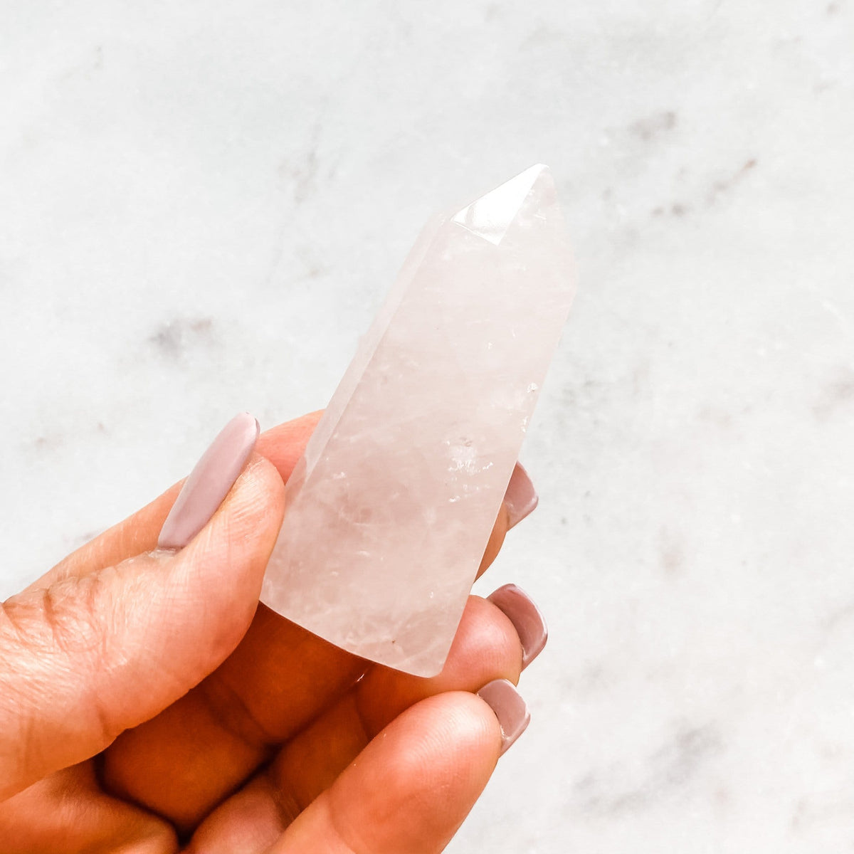 rose quartz crystal tower generator wand healing chakra love stone australia