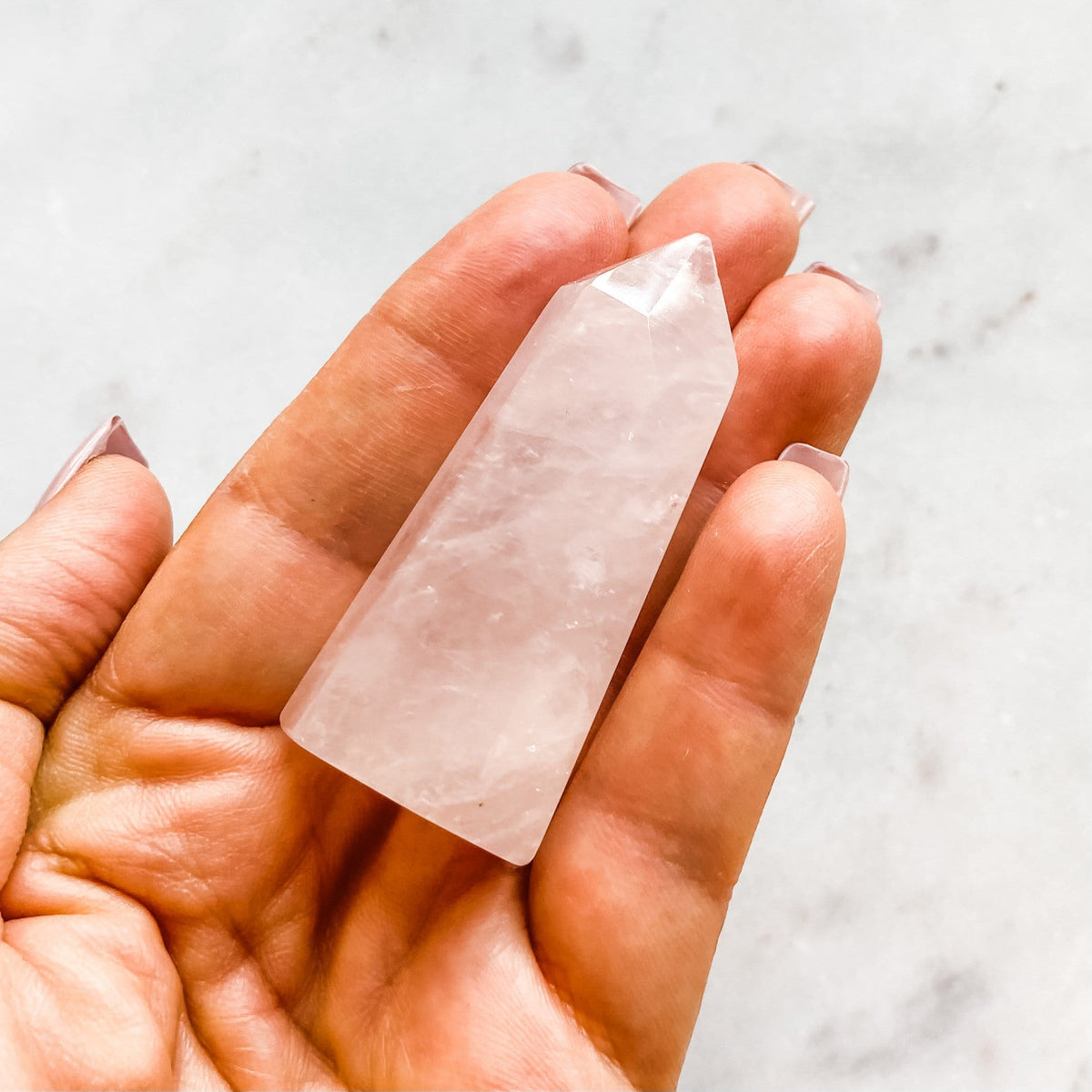 rose quartz crystal tower generator wand healing chakra love stone australia