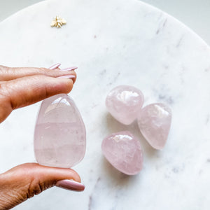 rose quartz crystal polished healing pink stone australia