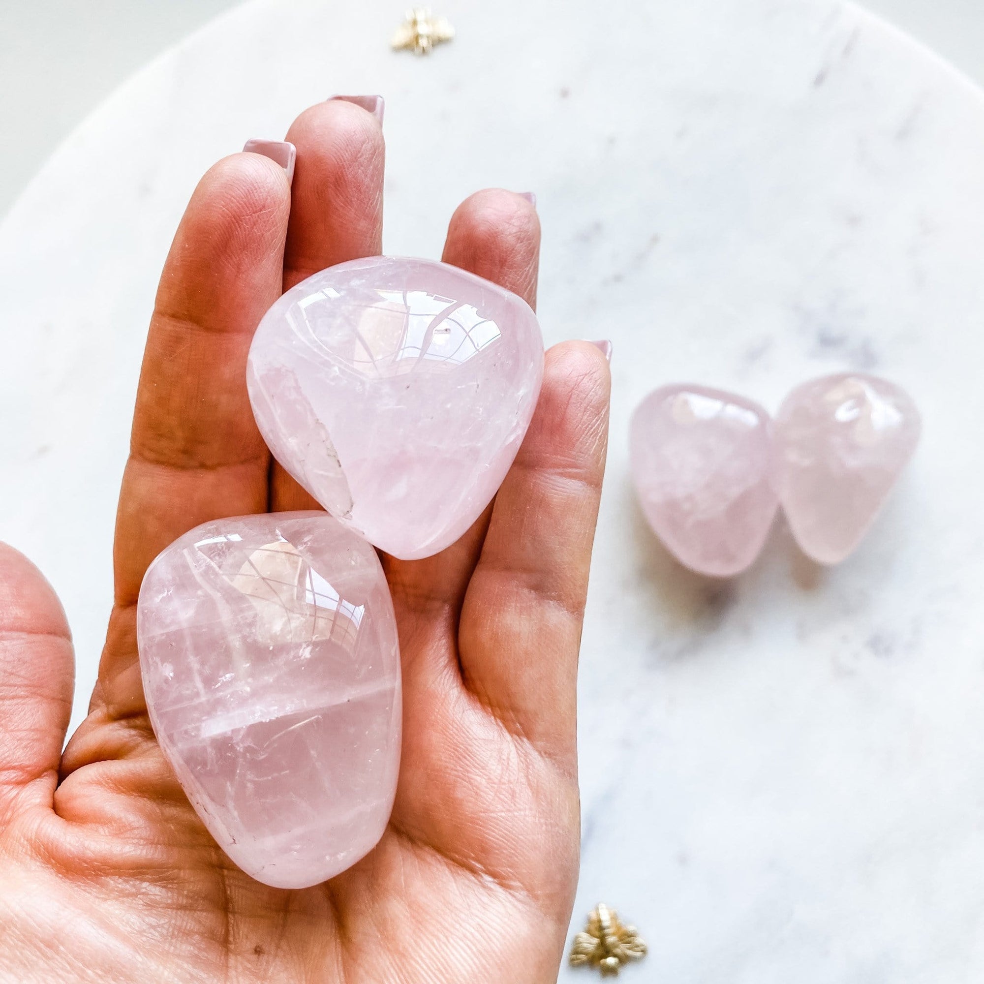 rose quartz crystal polished healing pink stone australia