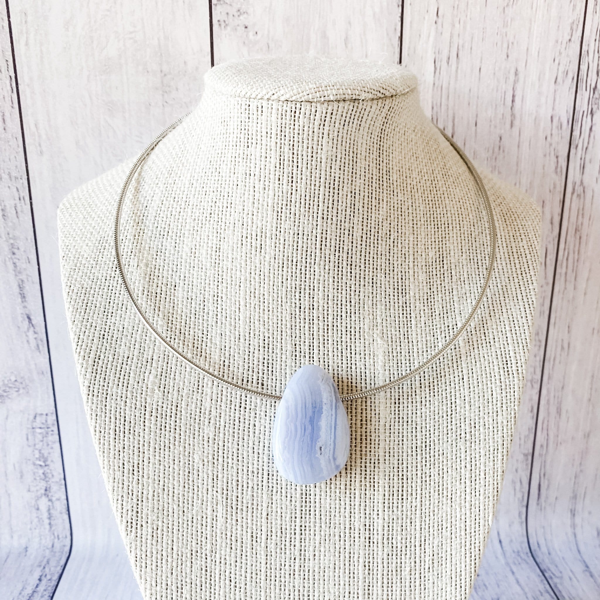 Blue Lace Agate Necklace – Indigo Lizard Jewelry