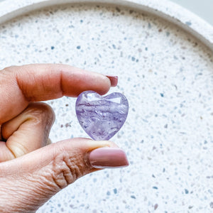 Amethyst Stone Heart Pendant