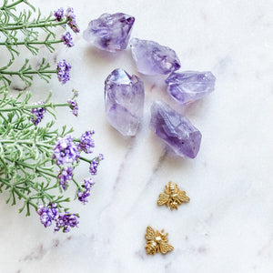 Amethyst crystal polished point