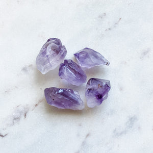 Amethyst crystal polished point