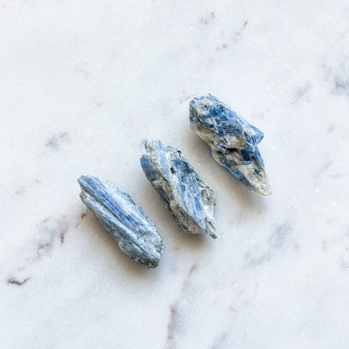 blue kyanite crystal healing raw rough freeform stone 
