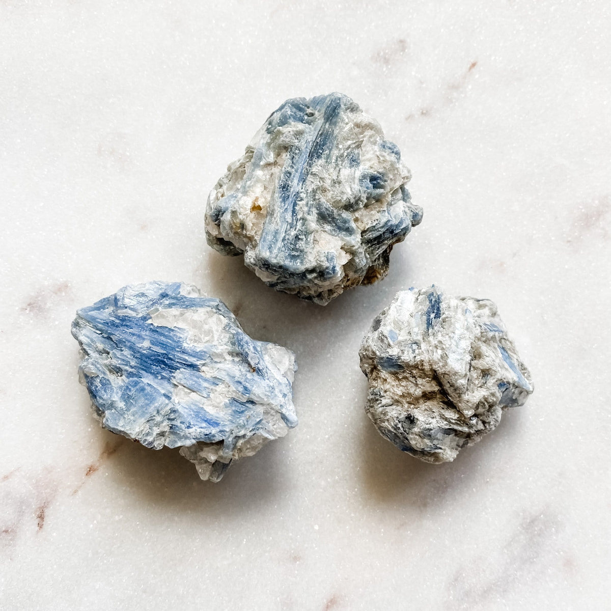 blue kyanite crystal healing raw rough freeform stone 