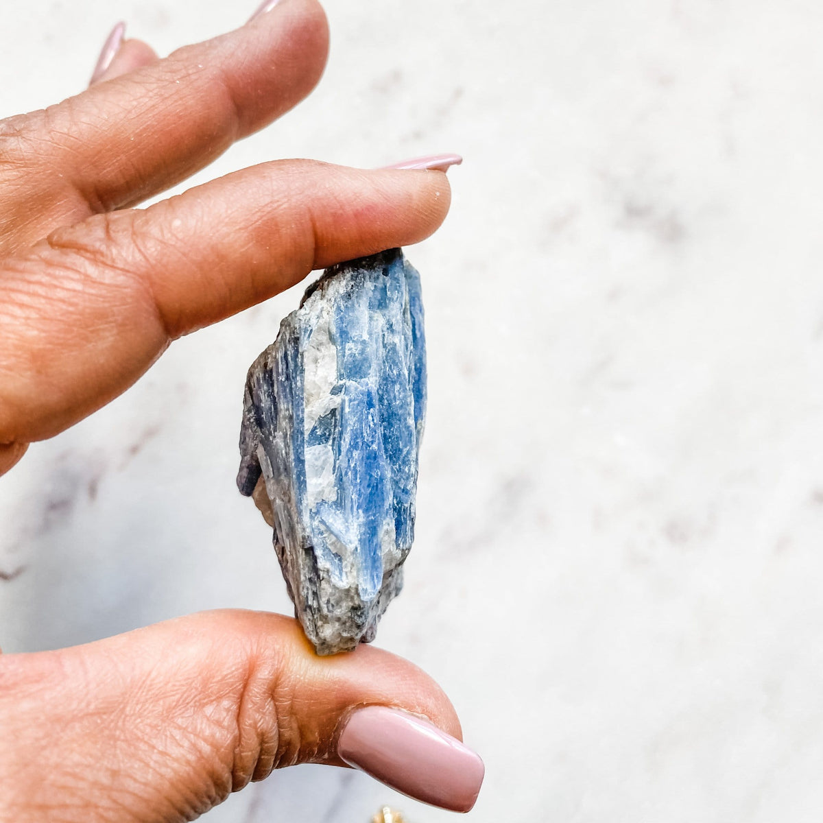 blue kyanite crystal healing raw rough freeform stone 