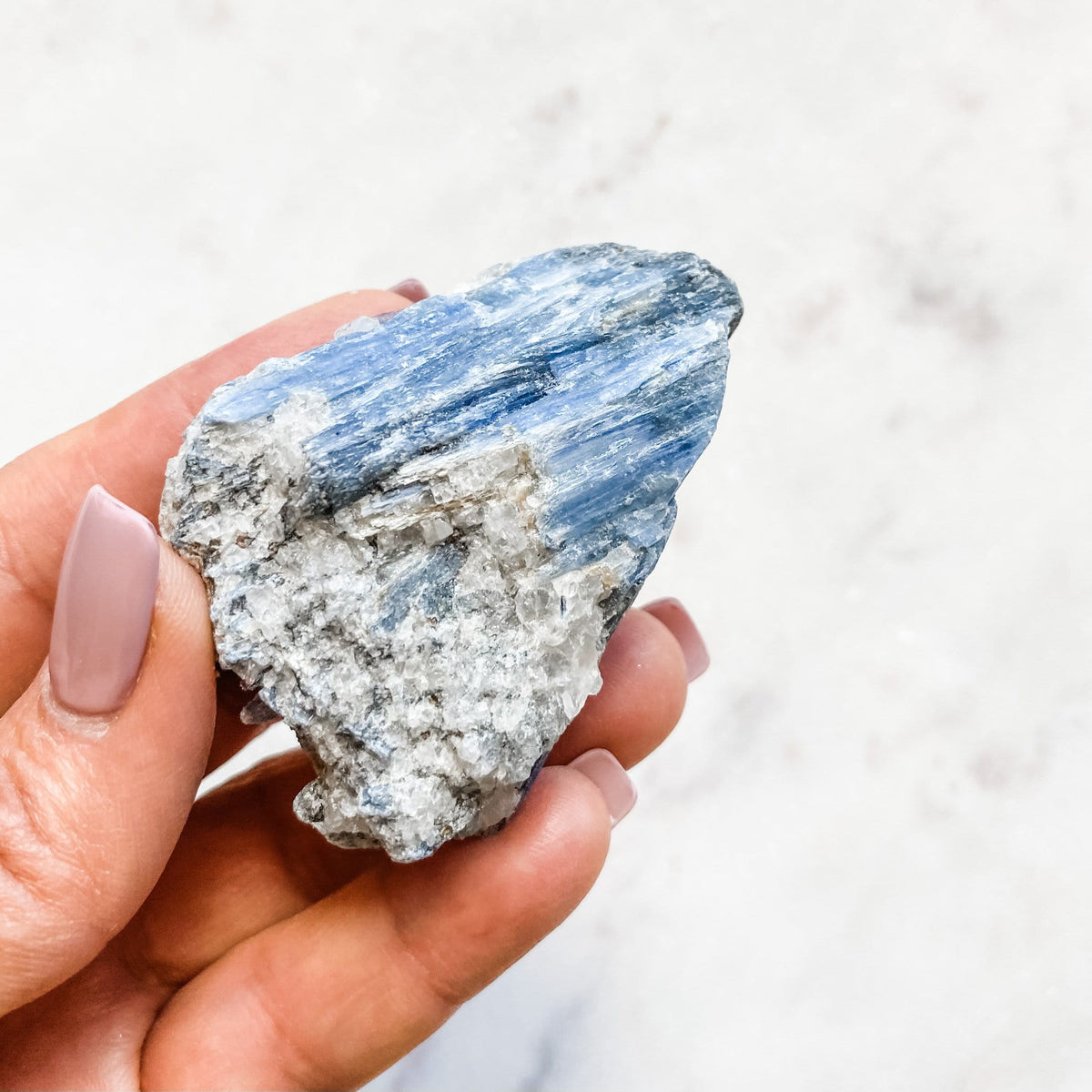 blue kyanite crystal healing raw rough freeform stone 
