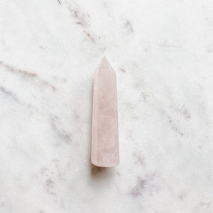 rose quartz crystal tower generator wand healing chakra love stone australia