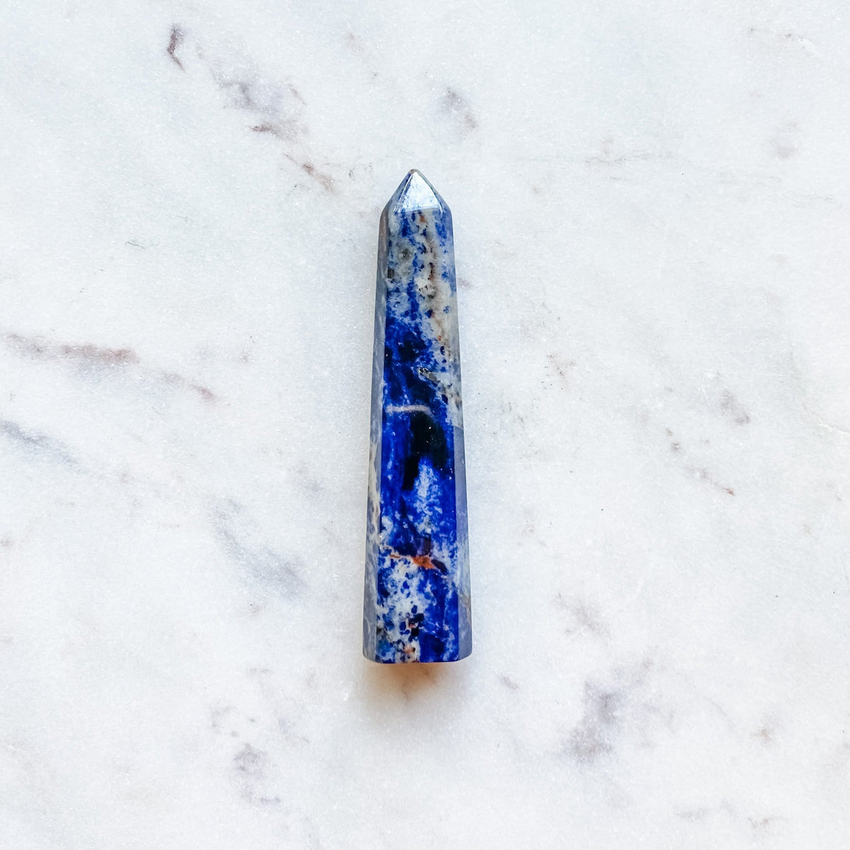 sodalite crystal generator tower point wand healing stone australia