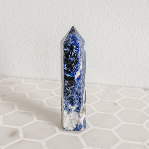 sodalite crystal generator tower point wand healing stone australia