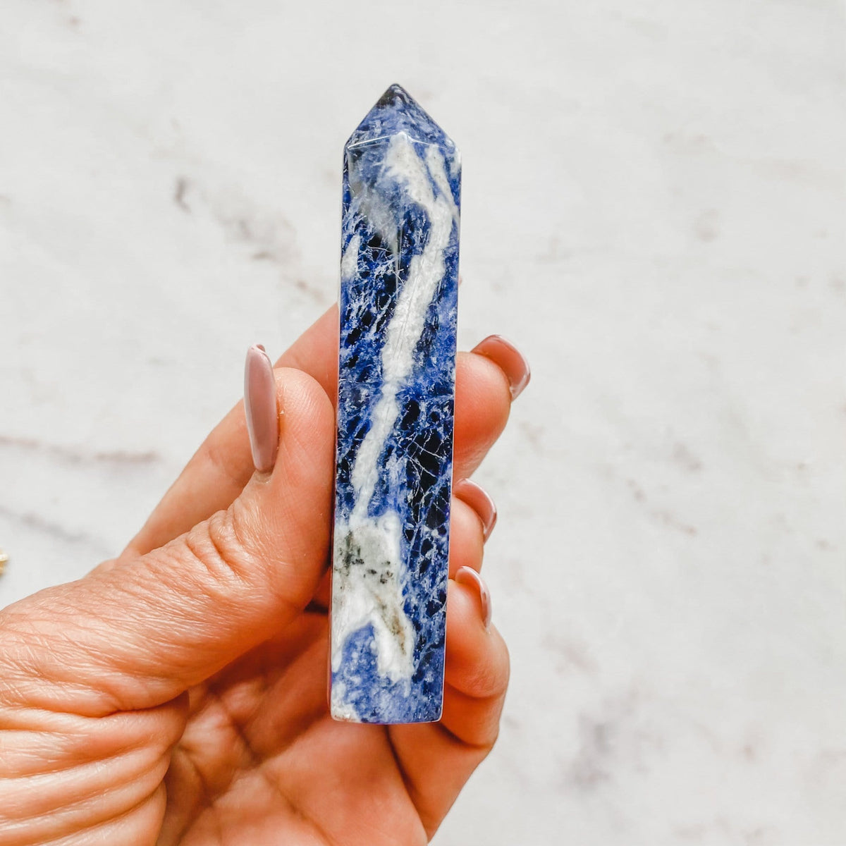 sodalite crystal generator tower point wand healing stone australia