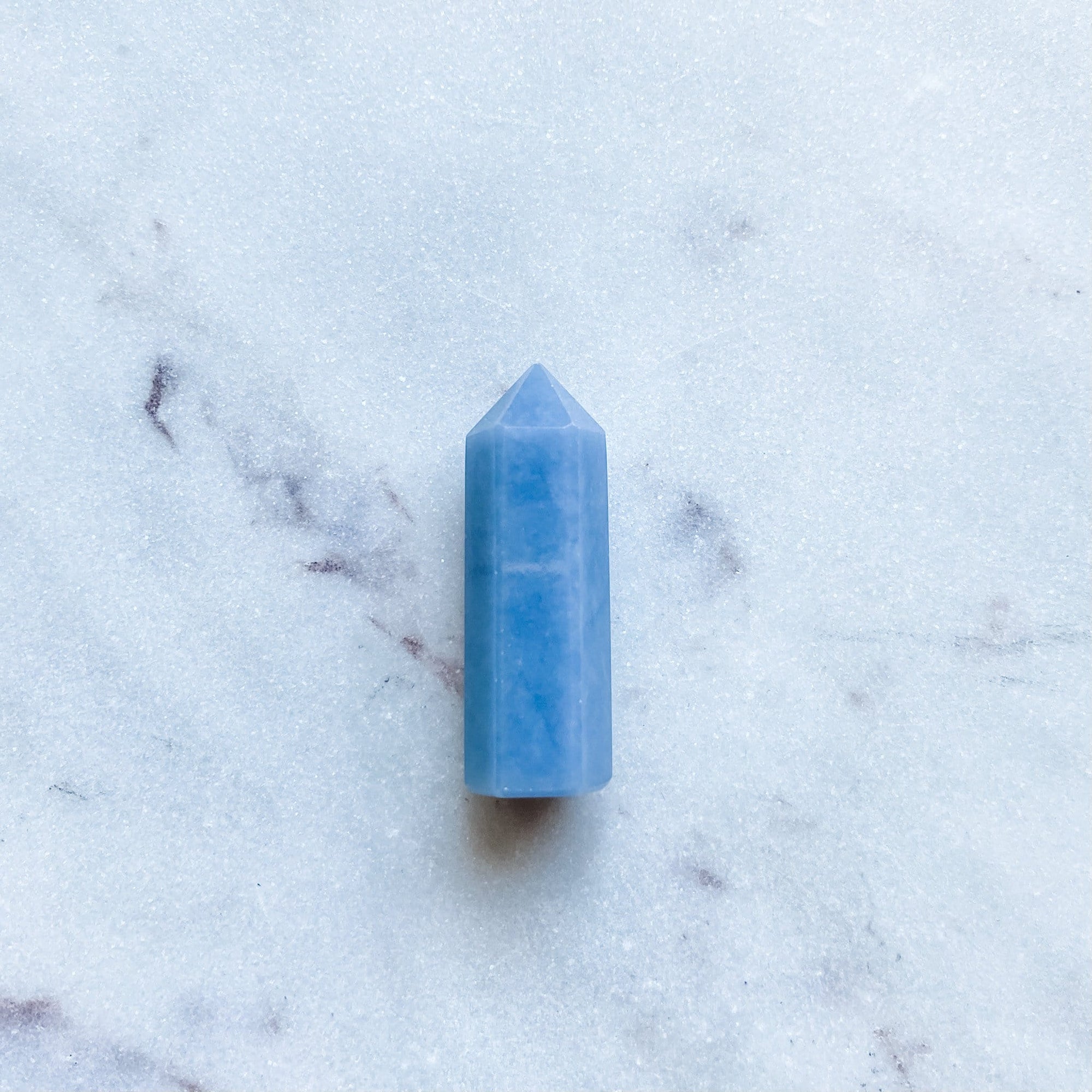 Angelite crystal tower generator point
