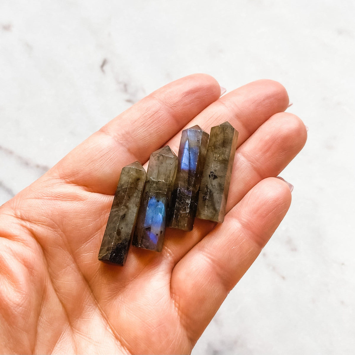 labradorite crystal mini tower generator point healing australia