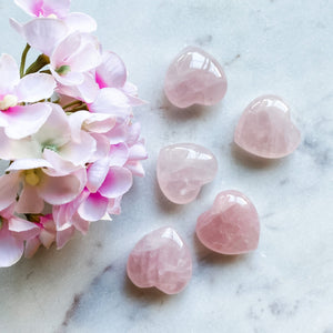 rose quartz crystal heart healing stone gift valentines birthday mothers day australia
