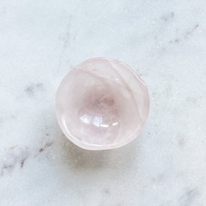 rose quartz crystal meditation bowl trinket bowl healing stone australia