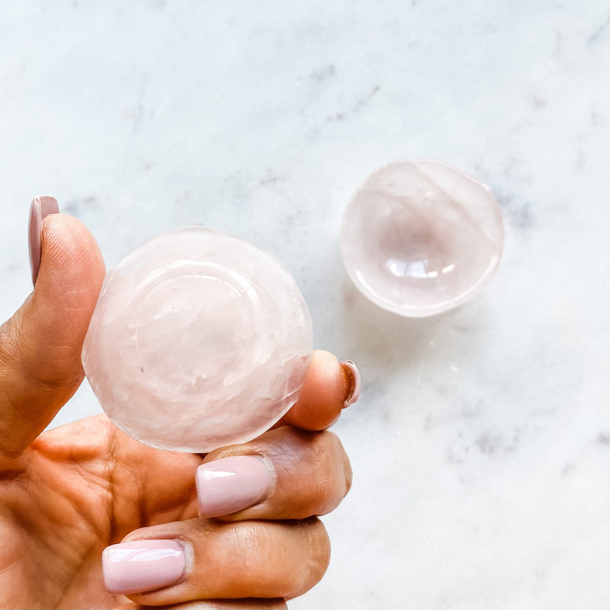 rose quartz crystal meditation bowl trinket bowl healing stone australia