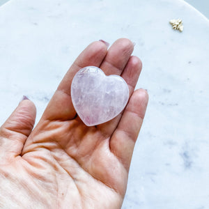 rose quartz crystal stone heart healing valentine day gift mothers day love heart australia