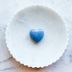 angelite crystal healing heart