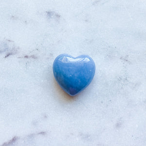 angelite crystal healing heart