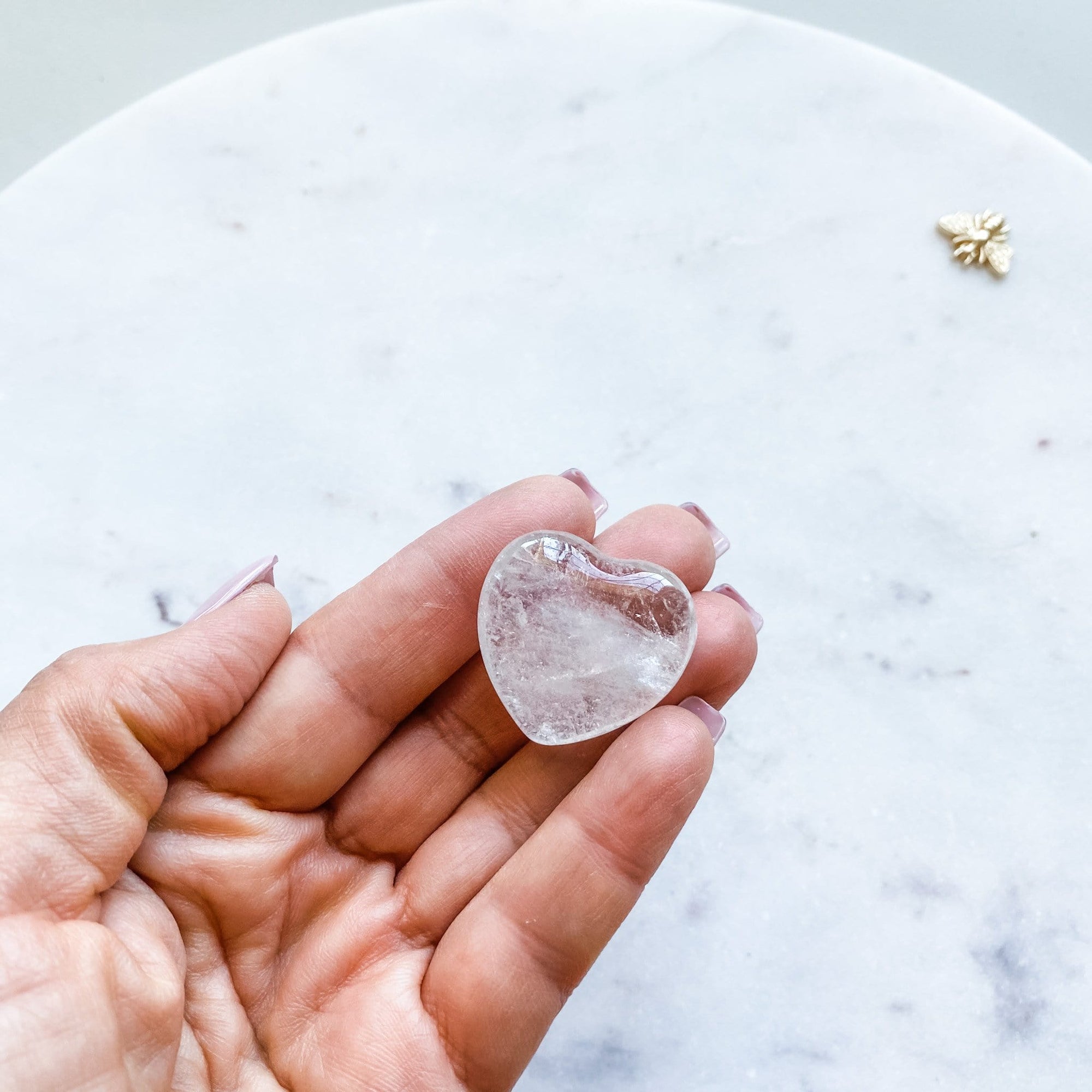 Clear Quartz crystal healing heart australia