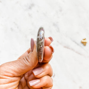 lepidolite crystal palmstone meditation worry stone australia