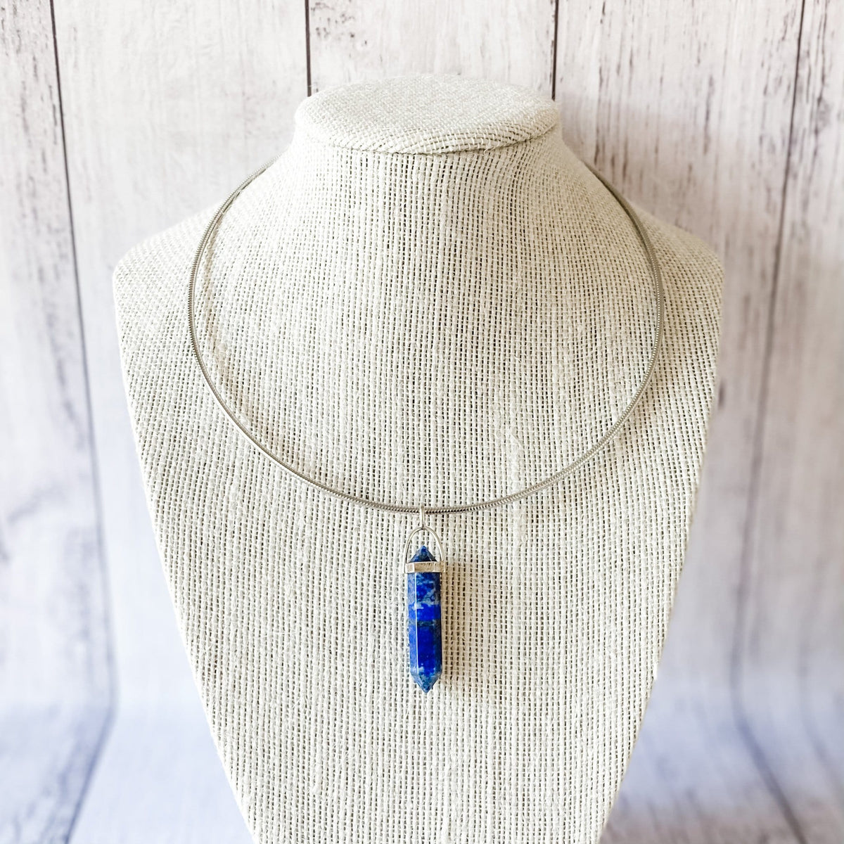 lapis lazuli crystal bullet point stone pendant australia