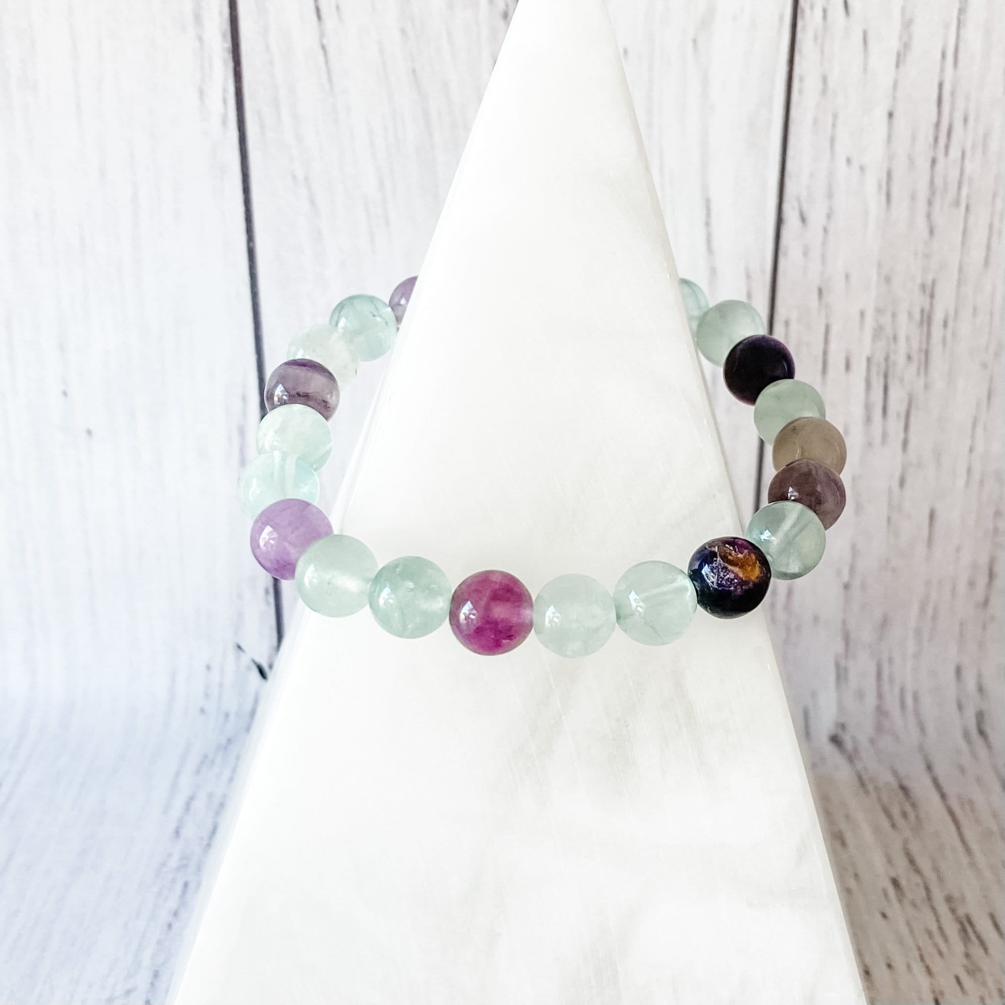 Fluorite detoxifying sales wrap bracelet