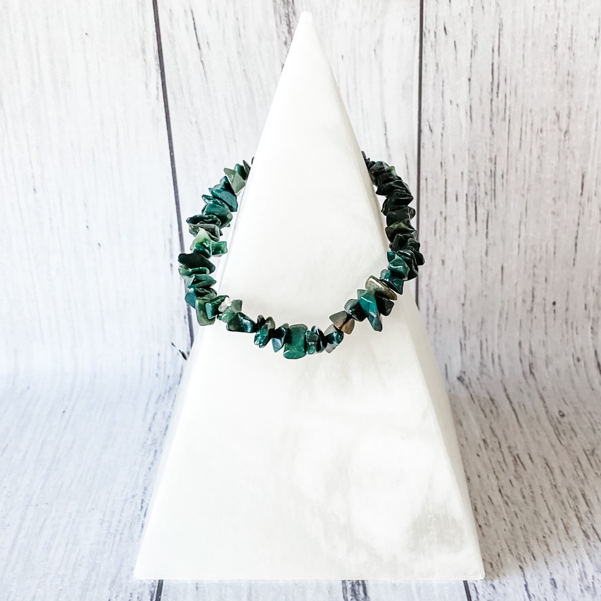 Bloodstone Crystal Chip Stretch Bracelet GemRox