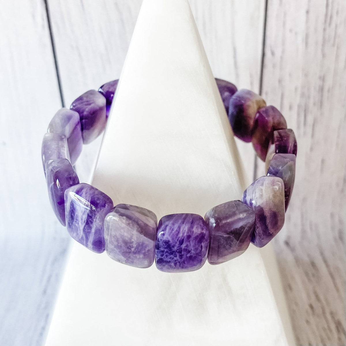 amethyst Crystal Stretch Beaded Elastic Bracelet