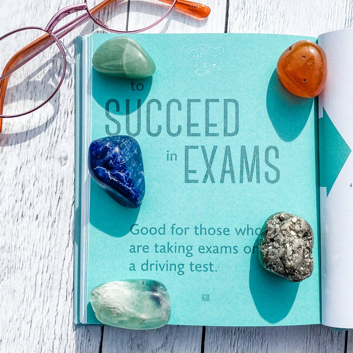 study and focus student crystal kit concentration tumbled stones australia