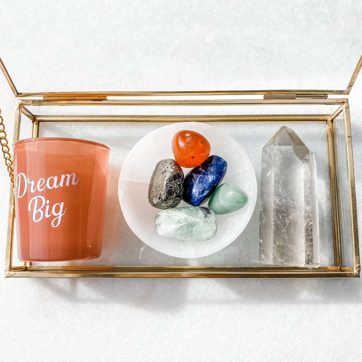 study and focus student crystal kit concentration tumbled stones australia