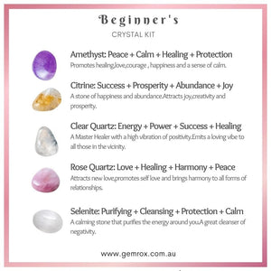 beginner&#39;s crystal kit crystal kit australia gemrox sydney tumbled stones kit for beginners
