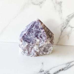 lepidolite crystal raw base polished point stone gemrox australia