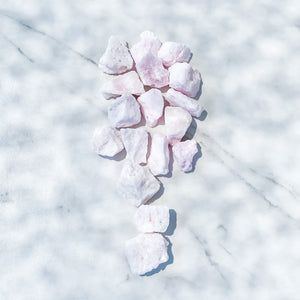 pink aragonite crystal raw rough stone gemrox australia