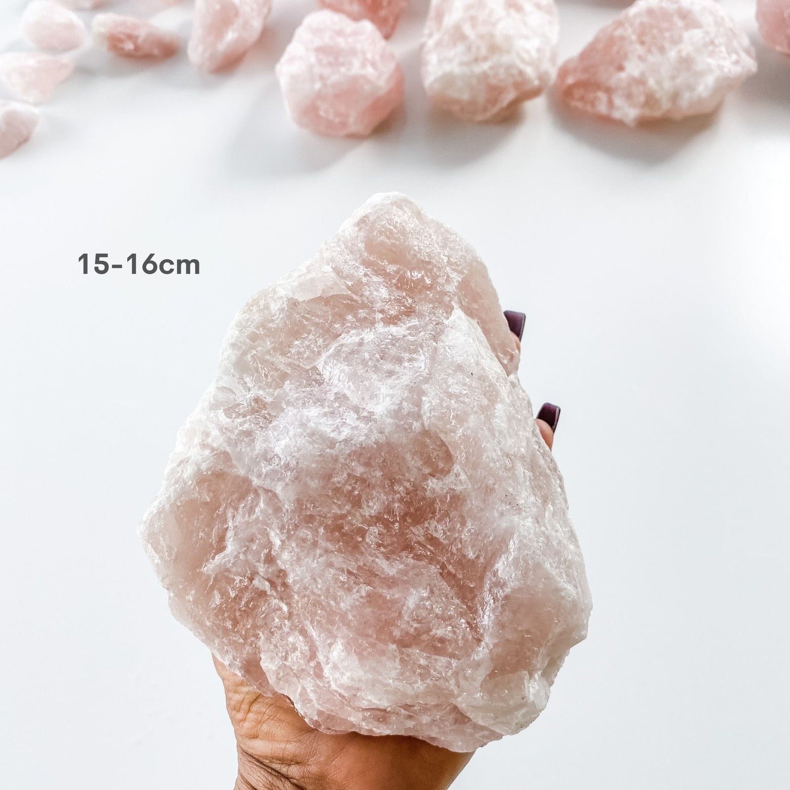 rose quartz crystal raw rough chunk stone gemrox australia