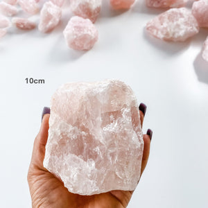 rose quartz crystal raw rough chunk stone gemrox australia