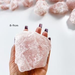 rose quartz crystal raw rough chunk stone gemrox australia