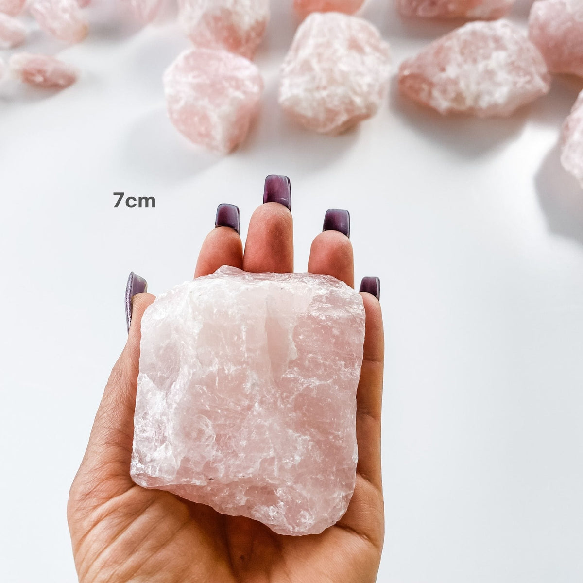 rose quartz crystal raw rough chunk stone gemrox australia
