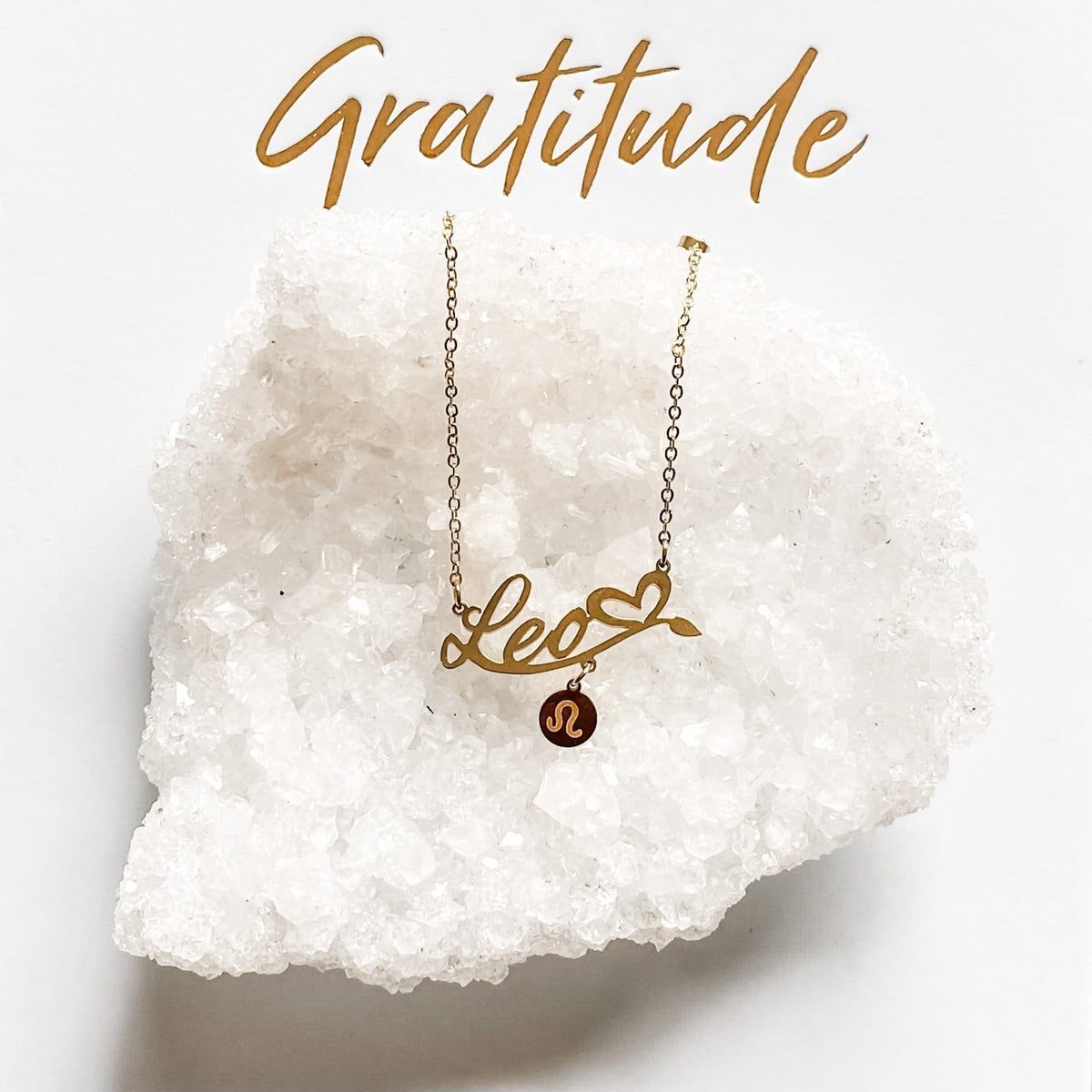 s961 Leo Stainless Steel Zodiac Sign Gold Necklace Gemrox Australia