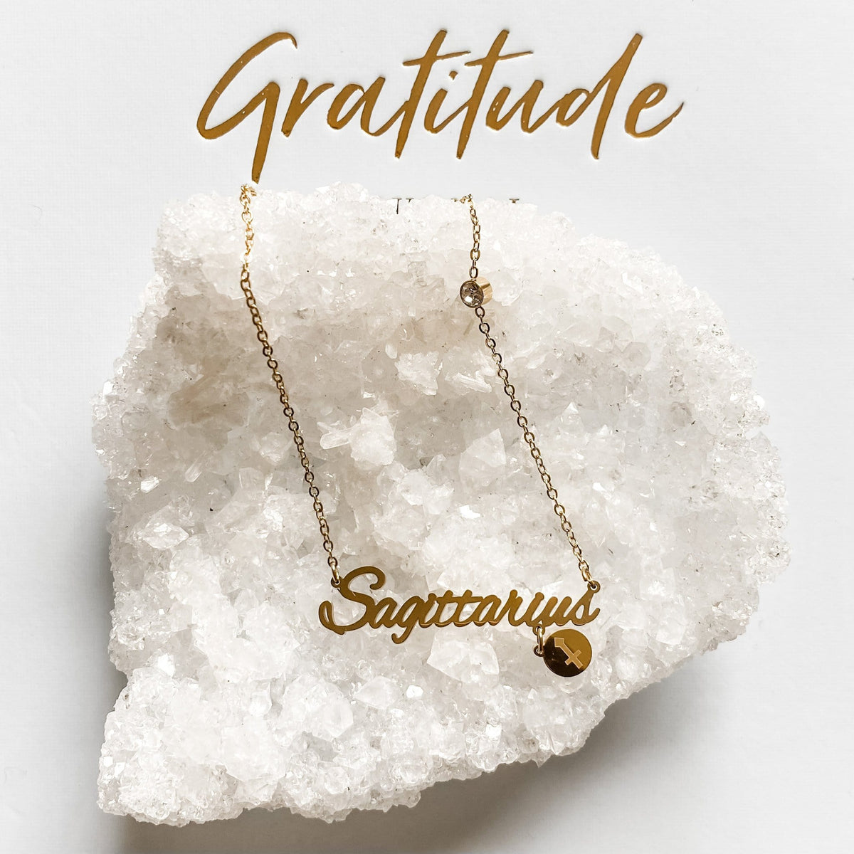 s961 Sagittarius Stainless Steel Zodiac Sign Gold Necklace Gemrox Australia 2