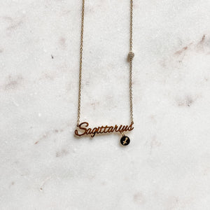 s961 Scorpio Stainless Steel Zodiac Sign Gold Necklace Gemrox Australia 