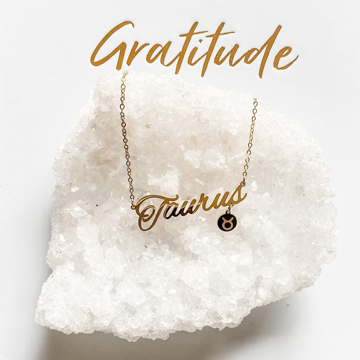 s961 Taurus Stainless Steel Zodiac Sign Gold Necklace Gemrox Australia 