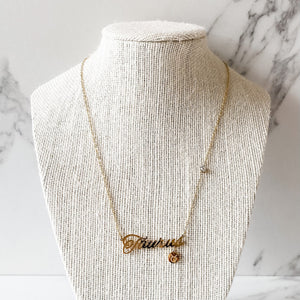 s961 Scorpio Stainless Steel Zodiac Sign Gold Necklace Gemrox Australia 