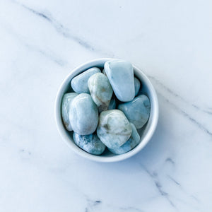 aquamarine crystal tumbled stone stones australia gemrox
