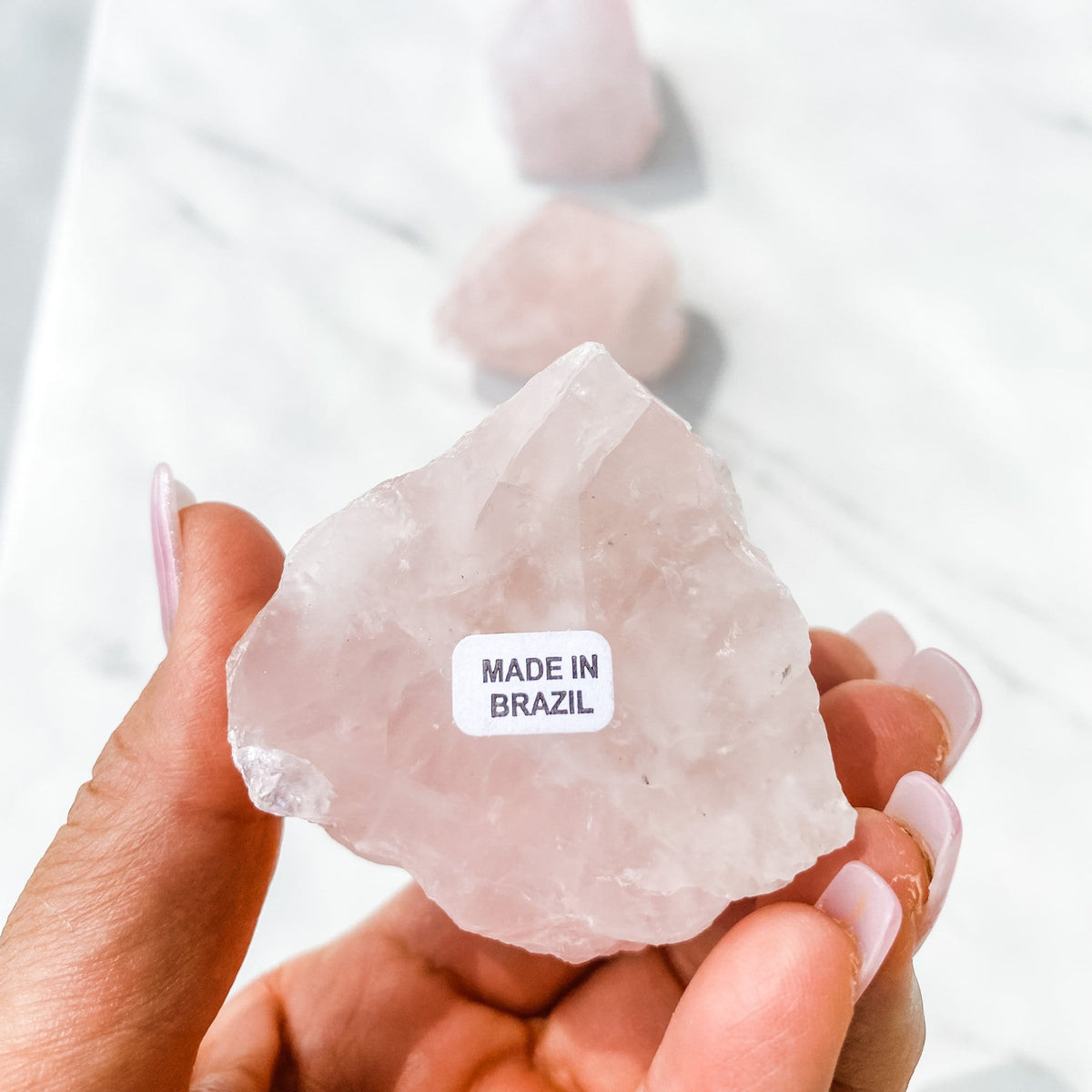 s980 Rose Quartz Base Cut Raw Polished Point Stone Small australia gemrox 1