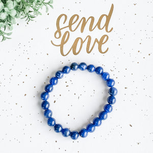 sodalite crystal beaded stretch stone healing blue bracelet australia gemrox